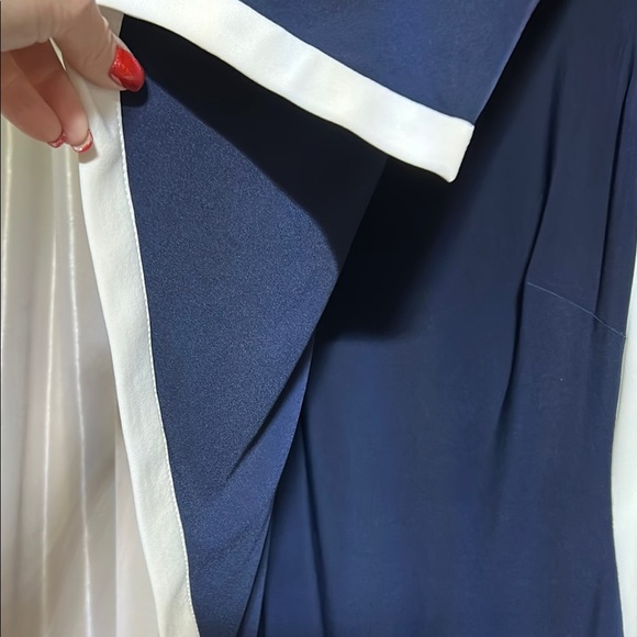 Lauren Ralph Lauren Blue Asymmetrical Cocktail Dress - Picture 4 of 6